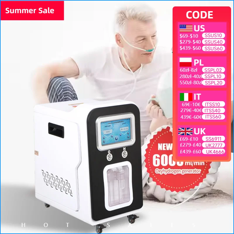 Hydrogen Oxygen Inhaler Hho Brown's Gas Generator Pure h2 + o2 SPE PEM Water Ionizer Medical Hydrogen Inhalation Machine
Hydrogen Oxygen Inhaler Hho Brown's Gas Generator Pure h2 + o2 SPE PEM Water Ionizer Medical Hydrogen Inhalation Machine