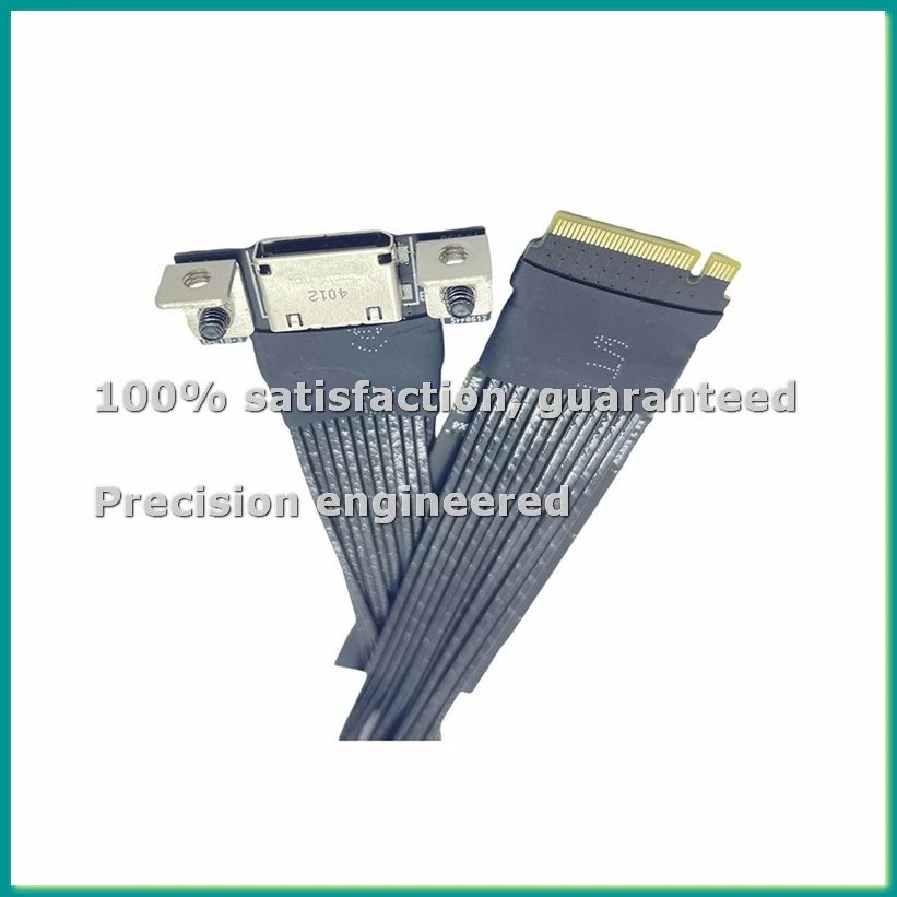 M.2 to Oculink 4i Extension Cable for M.2 Mkey NVME to SFF8611 Adapter Cable PCIe 4.0 X4 Gen4 Silver Plated Cable 30cm-TCES
M.2 to Oculink 4i Extension Cable for M.2 Mkey NVME to SFF8611 Adapter Cable PCIe 4.0 X4 Gen4 Silver Plated Cable 30cm-TCES