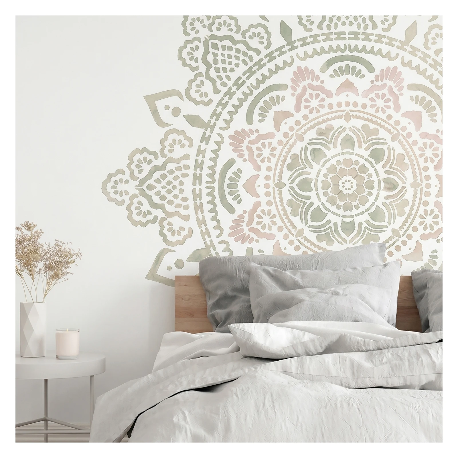 Large Lace Mandala Stencil Bohemian Floral Wall Reusable Template for Painting decorative plasters Home Decor for Bedroom
Large Lace Mandala Stencil Bohemian Floral Wall Reusable Template for Painting decorative plasters Home Decor for Bedroom