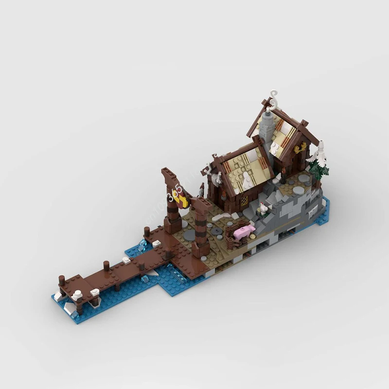 1038 шт. MOC, строительная деревня викингов, расширение 21343, средневековая модель, строительные блоки, штабелируемые кирпичи, креативная игрушка, подарок для детей, сделай сам
1038 шт. MOC, строительная деревня викингов, расширение 21343, средневековая модель, строительные блоки, штабелируемые кирпичи, креативная игрушка, подарок для детей, сделай сам