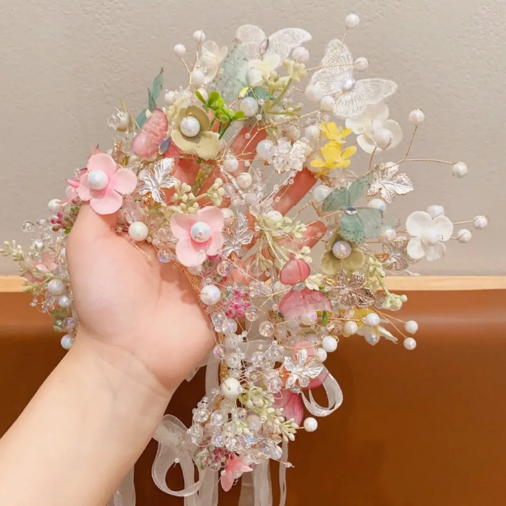 Beautiful Forest Garland Headdress Butterfly Floral Crown Pearl Head Hoop Princess Headband Gift
Beautiful Forest Garland Headdress Butterfly Floral Crown Pearl Head Hoop Princess Headband Gift