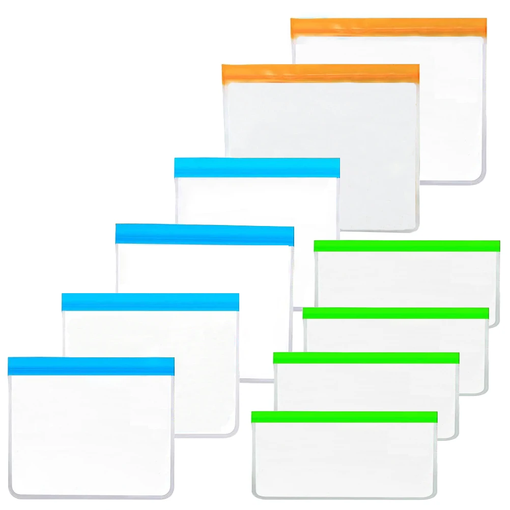 10pcs Self Food Bags Reusable Clear Storage PVC Reclosable Food Pouch Free BPA Free PEVA Travel Organizing Tool Shipping
10pcs Self Food Bags Reusable Clear Storage PVC Reclosable Food Pouch Free BPA Free PEVA Travel Organizing Tool Shipping