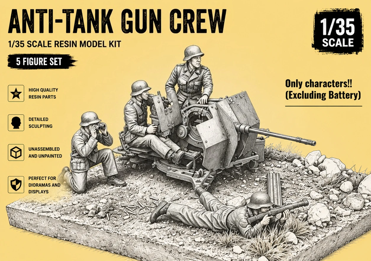 1/35 Ratio Die-casting Resin Model, GK, Air Defense Team Members, Need To Assemble, Unpainted (only Characters)
1/35 Ratio Die-casting Resin Model, GK, Air Defense Team Members, Need To Assemble, Unpainted (only Characters)