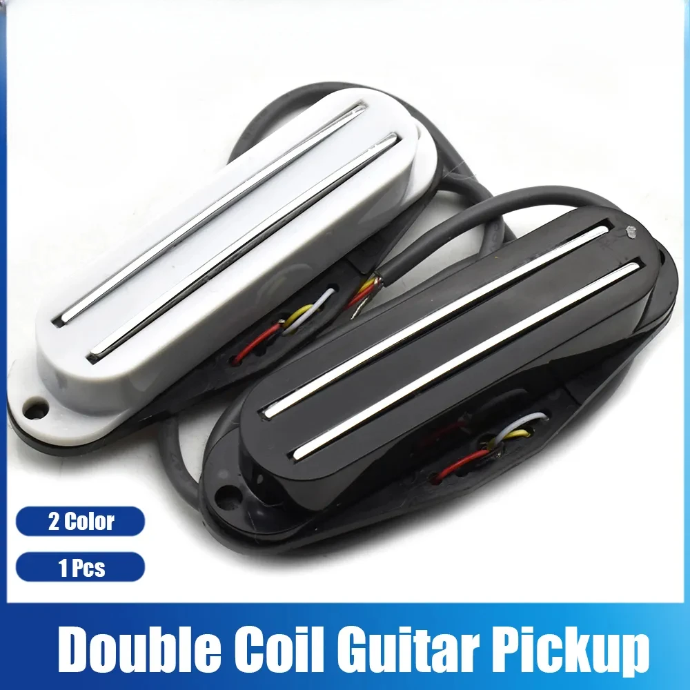 Double Dual Coil Pickup Double Coil Sound Guitar Pickup for 6 Strings ST Electric Guitar Black White
Double Dual Coil Pickup Double Coil Sound Guitar Pickup for 6 Strings ST Electric Guitar Black White