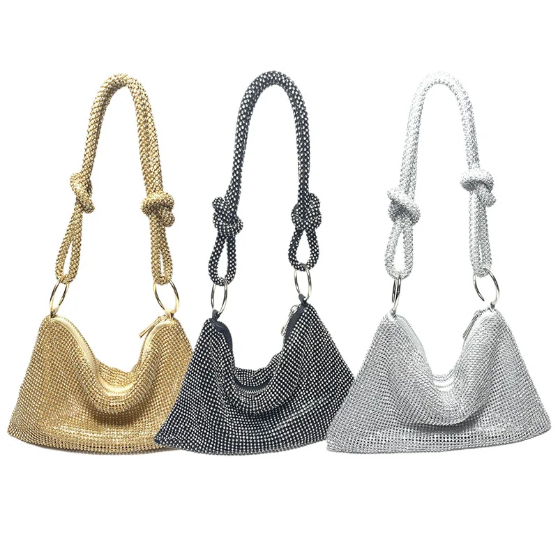 Rhinestone Shoulder Evening Bag for Women Stylish Sparkly Handbag and Purse Bling Hobo Shiny Clutch for Party Wedding
Rhinestone Shoulder Evening Bag for Women Stylish Sparkly Handbag and Purse Bling Hobo Shiny Clutch for Party Wedding
