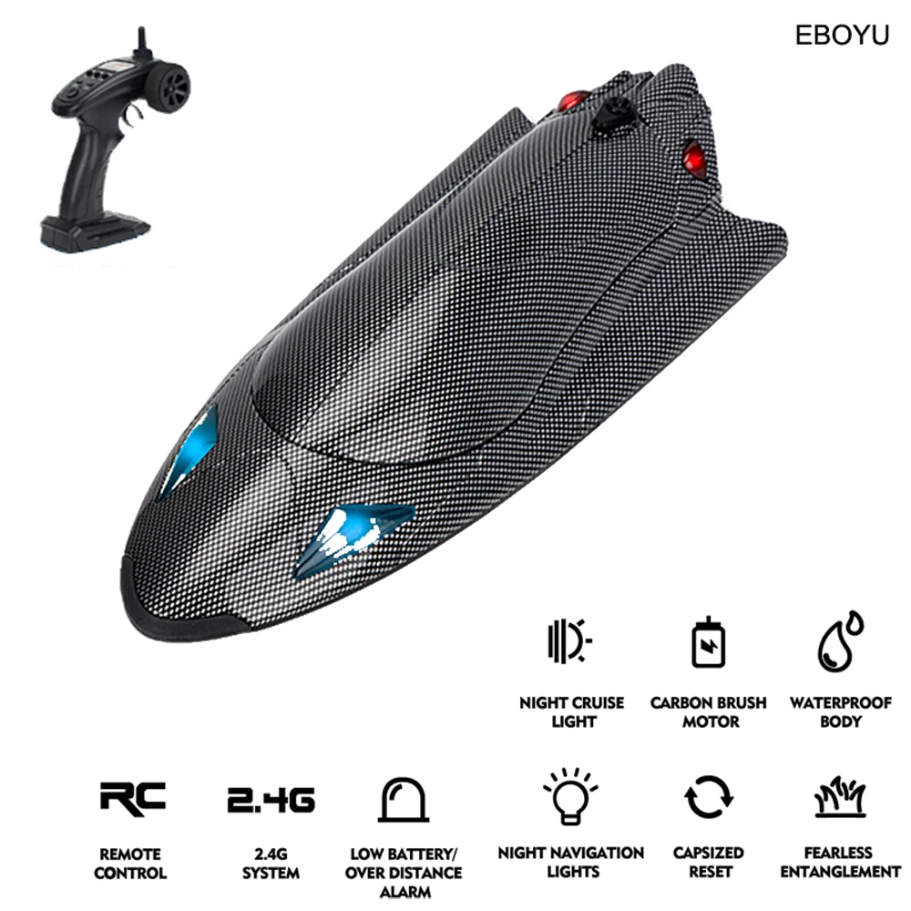 EBOYU FY011 RC Boat 2.4G 35km/h Jet Pump Ship Waterproof Vehicles Capsize Reset LED Light Water Cooling High Speed Racing Boat
EBOYU FY011 RC Boat 2.4G 35km/h Jet Pump Ship Waterproof Vehicles Capsize Reset LED Light Water Cooling High Speed Racing Boat
