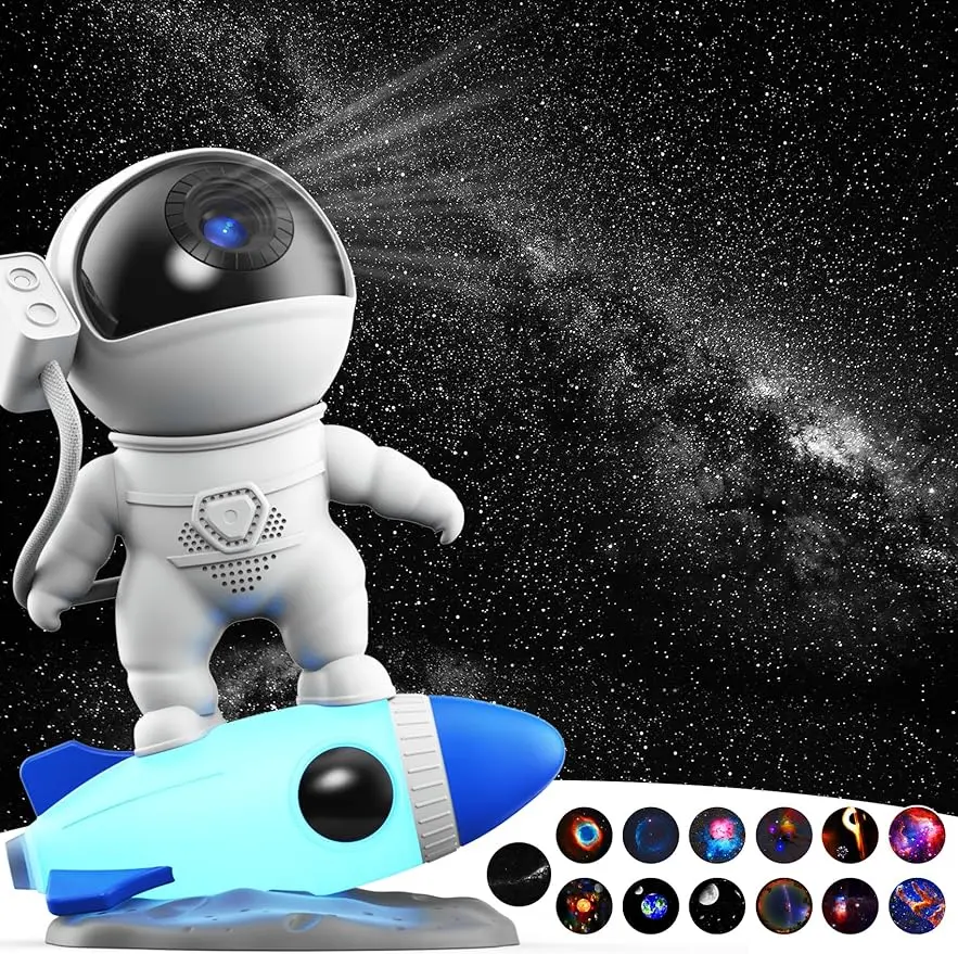 Star Projector Astronaut Planetarium Galaxy Projector for Kids Bedroom Decor Starry Night Light Projector Timed Sky Night Light
Star Projector Astronaut Planetarium Galaxy Projector for Kids Bedroom Decor Starry Night Light Projector Timed Sky Night Light