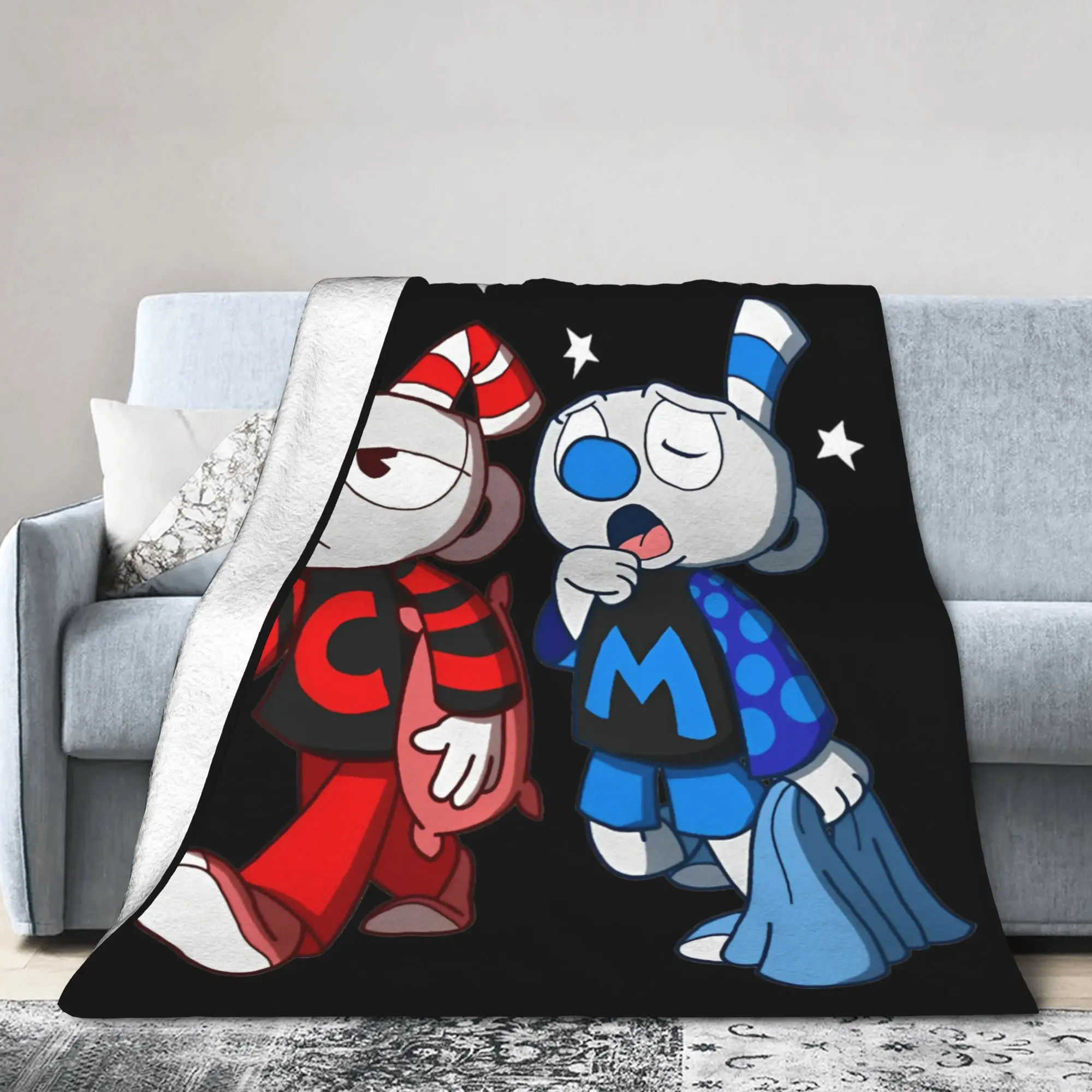 Игровые одеяла с рисунком Cuphead и Mugman, флисовое всесезонное многофункциональное ультрамягкое одеяло для дома, спальни, покрывала
Игровые одеяла с рисунком Cuphead и Mugman, флисовое всесезонное многофункциональное ультрамягкое одеяло для дома, спальни, покрывала