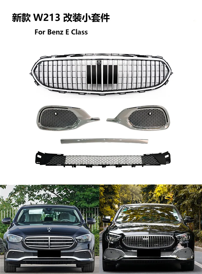 Suitable for China Grid modification Mercedes-Benz E-Class W213 modification 2021 new E260 China Grid E300 Maybach grille
Suitable for China Grid modification Mercedes-Benz E-Class W213 modification 2021 new E260 China Grid E300 Maybach grille