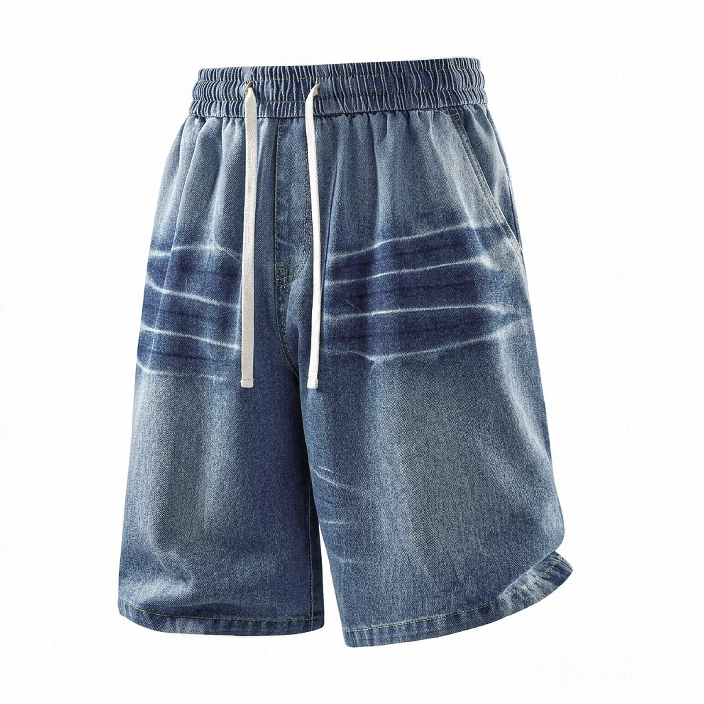 Summer New Fashion Trendy Retro Sporty Blue Straight-Leg Jeans Men's Casual Loose Stretch High-Quality Denim Shorts 29-36
Summer New Fashion Trendy Retro Sporty Blue Straight-Leg Jeans Men's Casual Loose Stretch High-Quality Denim Shorts 29-36