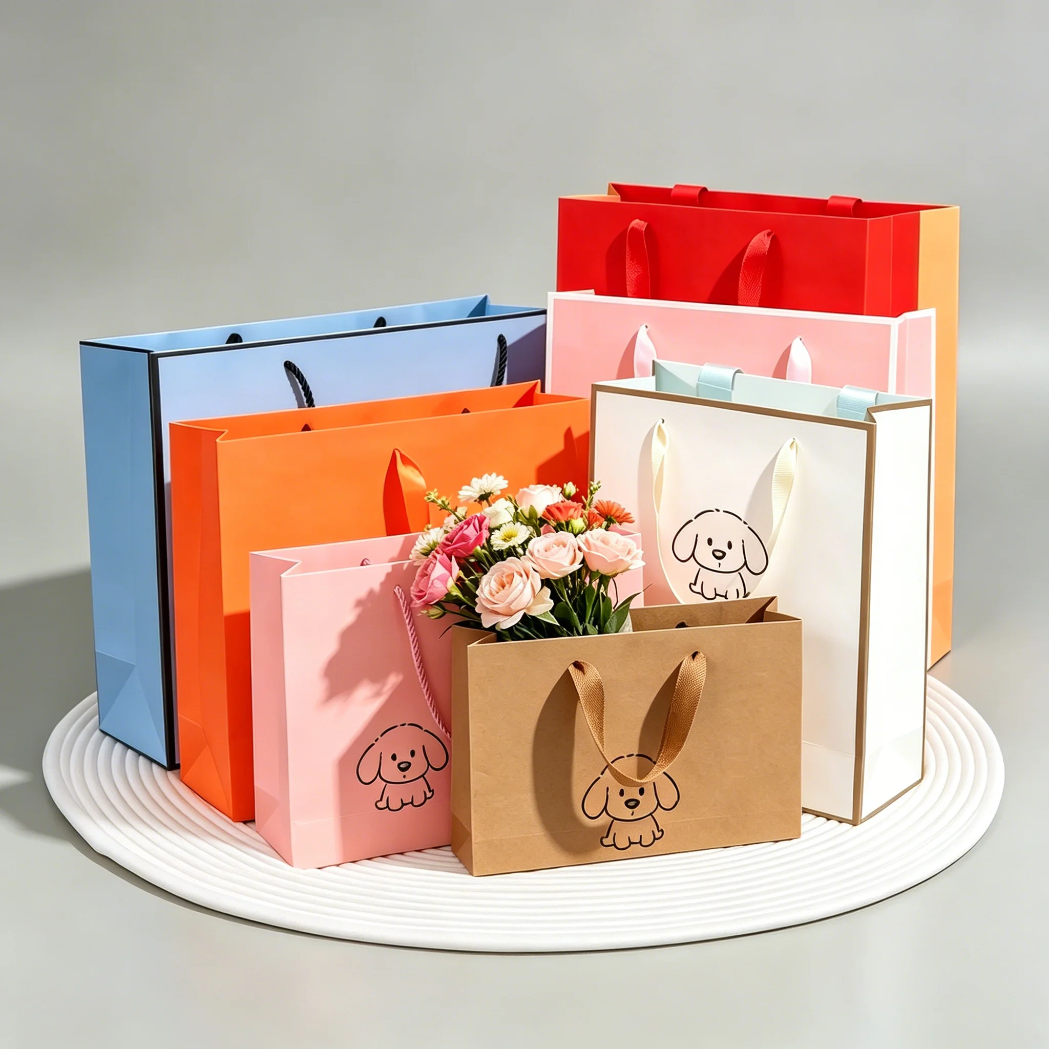24pcs Paper Gift Tote Bag 15x6x20cm Small Packaging Bags with Handles Custom Logo Shopping Sack For Wedding Birthday Halloween
24pcs Paper Gift Tote Bag 15x6x20cm Small Packaging Bags with Handles Custom Logo Shopping Sack For Wedding Birthday Halloween