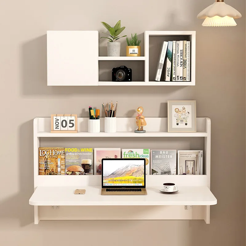 Hanging wall-mounted wall folding desk, computer table, solid wood wall table, bedside bookcase, integrated bedside learning new
Hanging wall-mounted wall folding desk, computer table, solid wood wall table, bedside bookcase, integrated bedside learning new