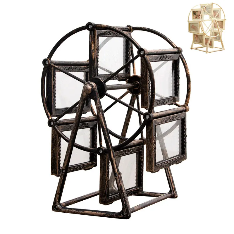 Retro Vintage Family Photo Frames DIY Ferris Wheel Rotatable Windmill Picture Frame Personalized Family Photo Frame Shows
Retro Vintage Family Photo Frames DIY Ferris Wheel Rotatable Windmill Picture Frame Personalized Family Photo Frame Shows