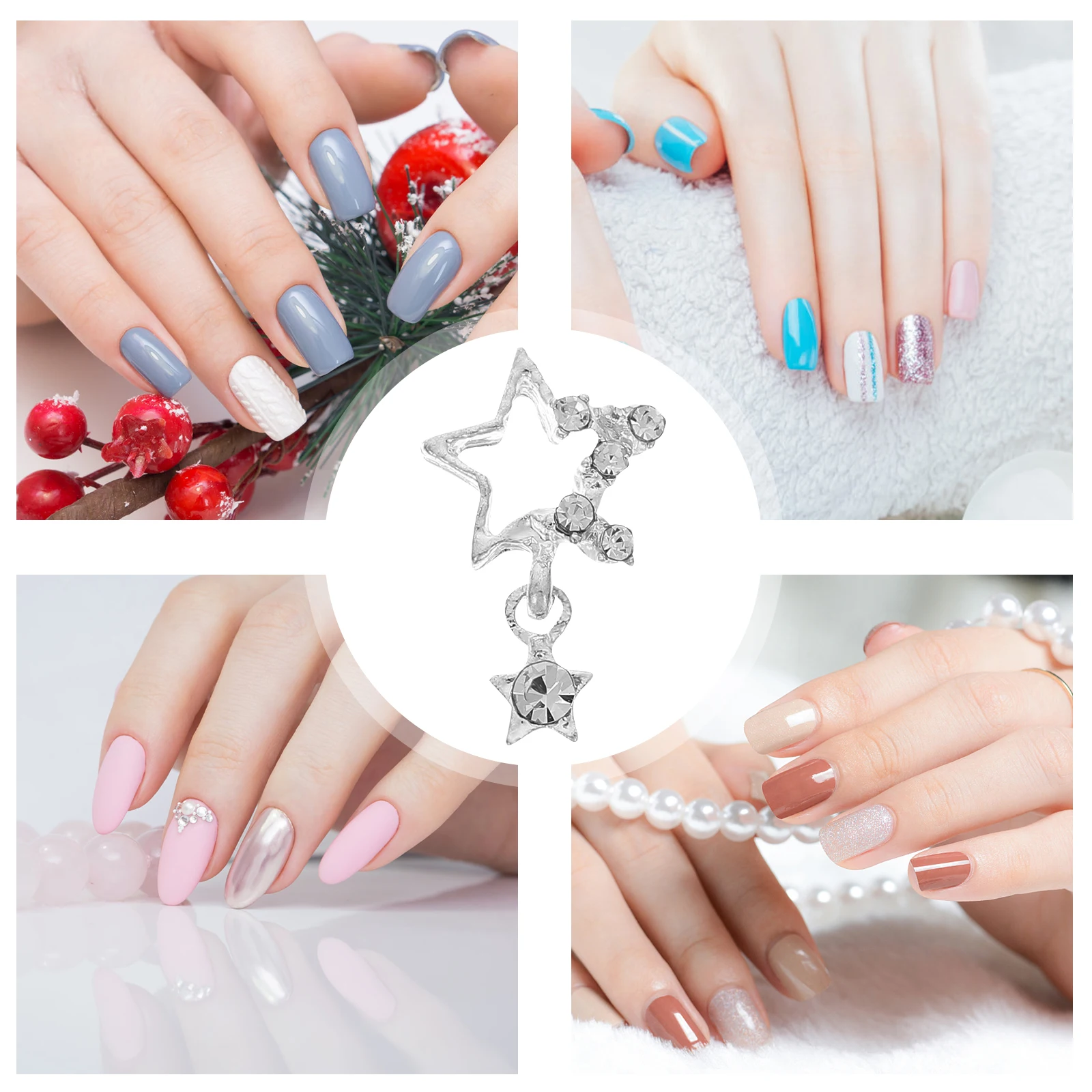 10 Pcs Pentagram Rhinestone Jewelry Nail Charm Charms Star Gems Bulk Metal Alloy for Nails Design
10 Pcs Pentagram Rhinestone Jewelry Nail Charm Charms Star Gems Bulk Metal Alloy for Nails Design
