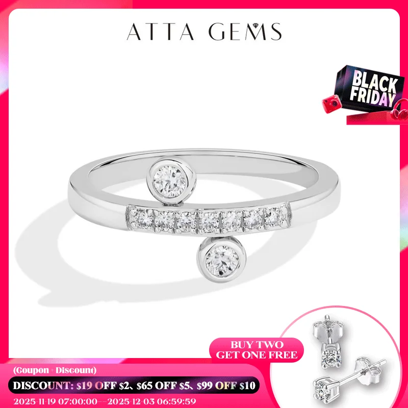 ATTAGEMS Light Luxury Moissanite Rings Round Cut DVVS1 925 Sterling Silver Original Design Engagement Band forWomen Fine Jewelry
ATTAGEMS Light Luxury Moissanite Rings Round Cut DVVS1 925 Sterling Silver Original Design Engagement Band forWomen Fine Jewelry