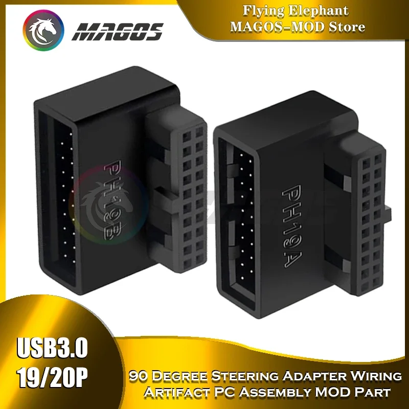 USB 3.0 Converter Motherboard 19Pin 20Pin 90° Angled Horizontal Outgoing Cable Management
USB 3.0 Converter Motherboard 19Pin 20Pin 90° Angled Horizontal Outgoing Cable Management