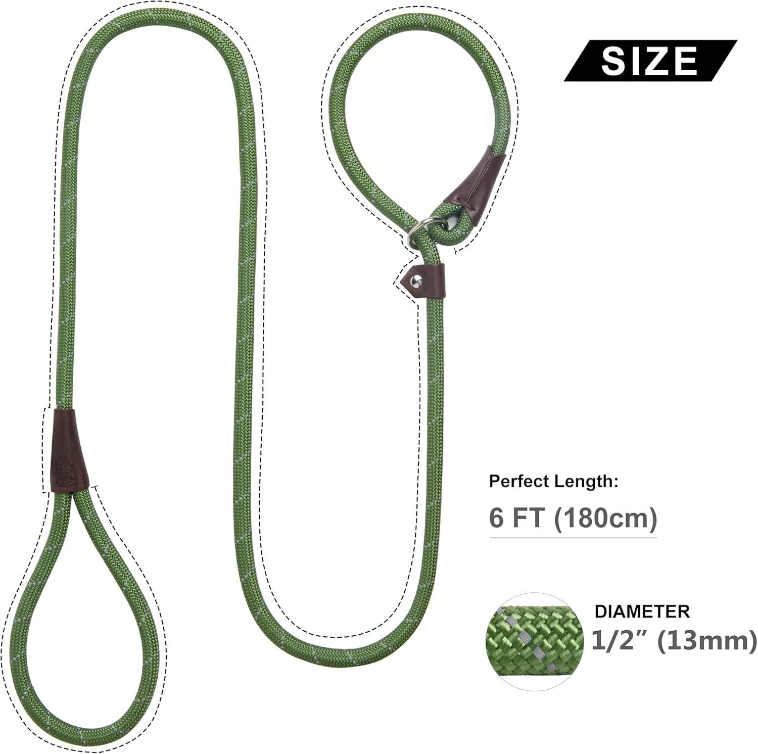 Durable Slip Lead Dog Leash Bulk Pack of 5, Comfortable Strong Rope Slip Leash for Large, Medium & Small Dogs
Durable Slip Lead Dog Leash Bulk Pack of 5, Comfortable Strong Rope Slip Leash for Large, Medium & Small Dogs