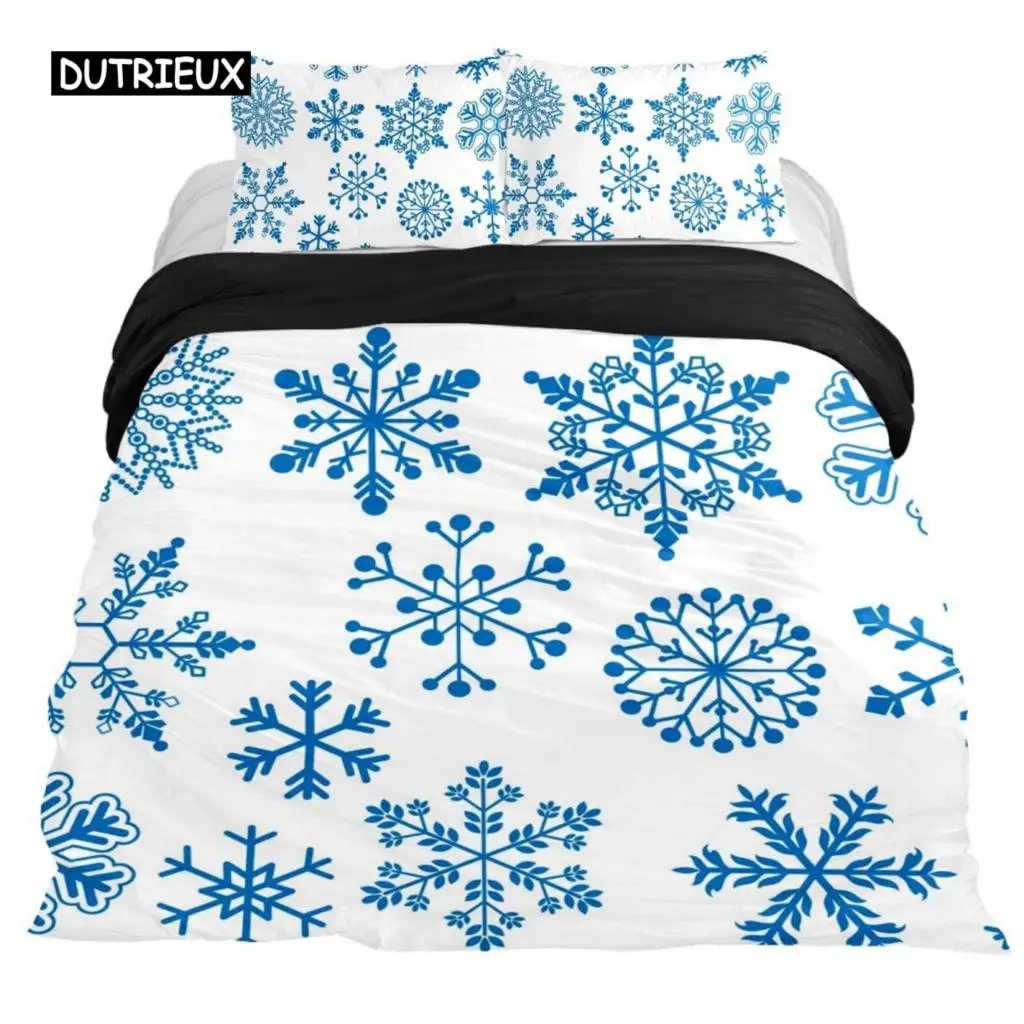 Snowflake Duvet Cover Set Winter Theme Christmas Illustration Cold Weather Season Twin Bedding Set King Size Soft Quilt Cover
Snowflake Duvet Cover Set Winter Theme Christmas Illustration Cold Weather Season Twin Bedding Set King Size Soft Quilt Cover