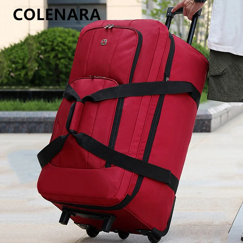 COLENARA Чемодан из ткани Оксфорд, сумки на колесиках большой вместимости, складной ящик для хранения на открытом воздухе, авиационный чемодан для регистрации
COLENARA Чемодан из ткани Оксфорд, сумки на колесиках большой вместимости, складной ящик для хранения на открытом воздухе, авиационный чемодан для регистрации