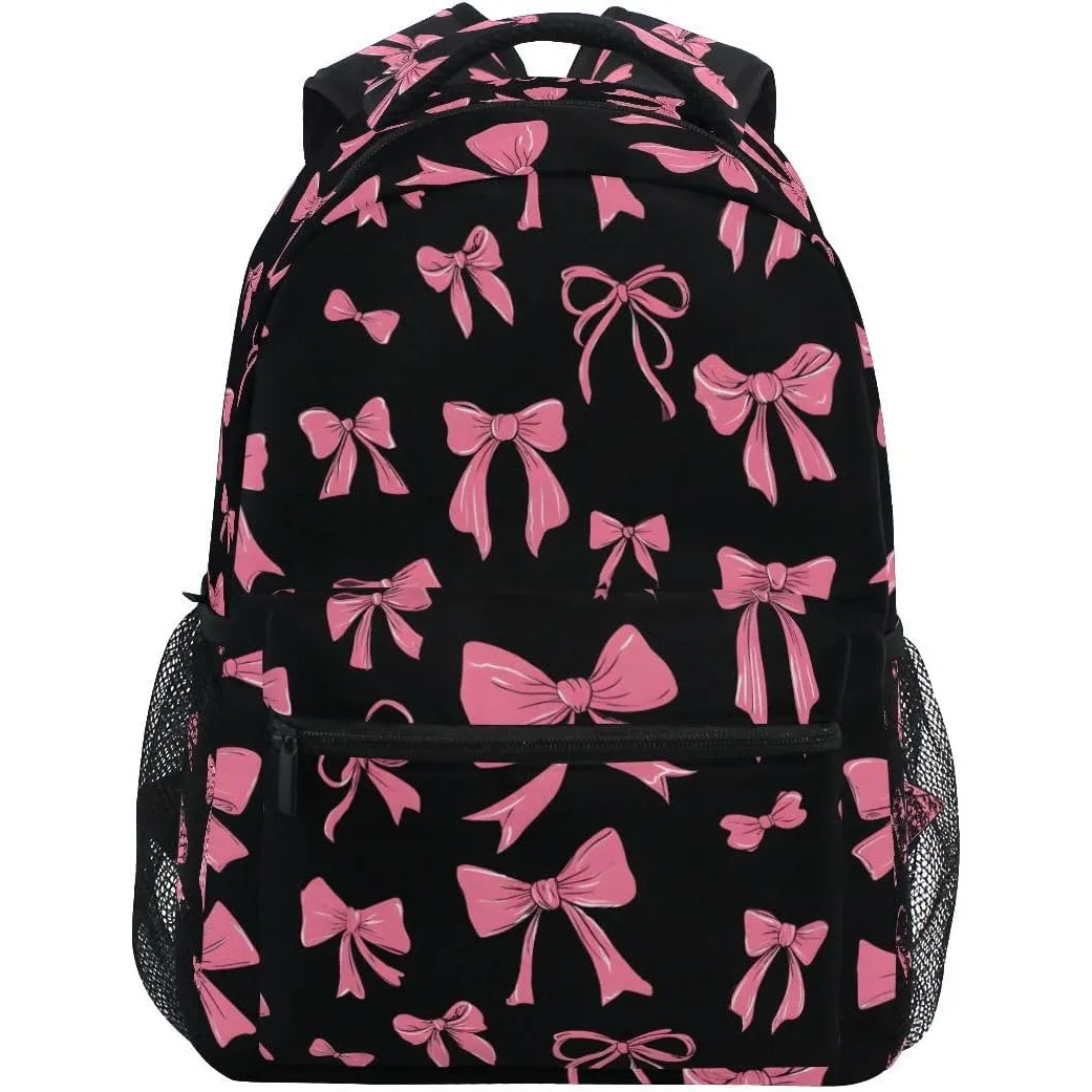 Black Pink Bow Print Backpack Fashion Coquette Pattern School Bag Lightweight Casual Daypack For Teens Students Travel Daily Use
Black Pink Bow Print Backpack Fashion Coquette Pattern School Bag Lightweight Casual Daypack For Teens Students Travel Daily Use