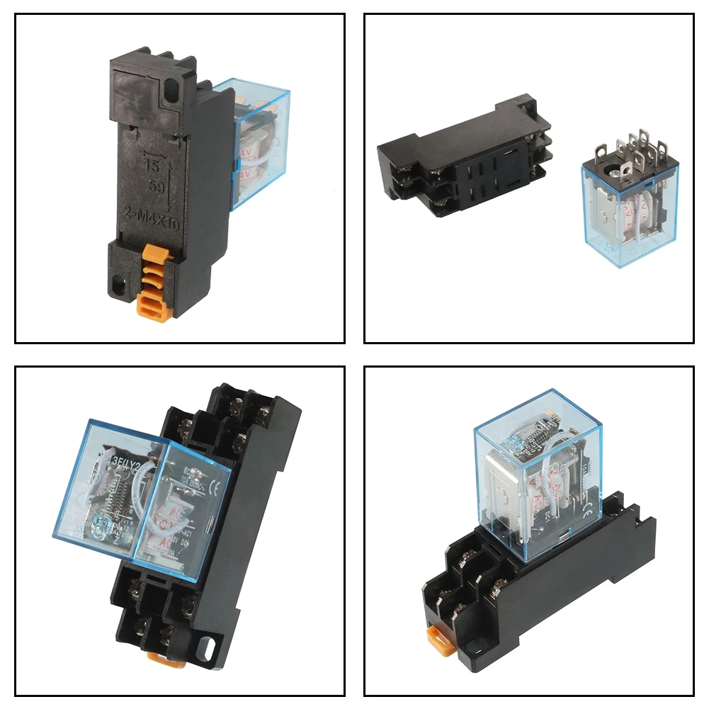 Компактное реле DPDT 8P на DIN-рейку, 35 мм, катушка 24 В переменного тока, с гнездом, номинальный ток 10 А, 240 В переменного/28 В постоянного тока, для автоматизированного оборудования и цепей
Компактное реле DPDT 8P на DIN-рейку, 35 мм, катушка 24 В переменного тока, с гнездом, номинальный ток 10 А, 240 В переменного/28 В постоянного тока, для автоматизированного оборудования и цепей