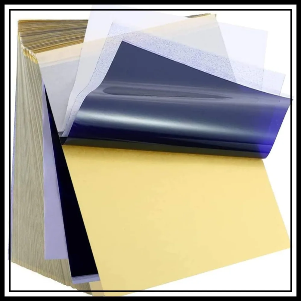 20 Pcs A4 Tattoo Transfer Paper for Stencil Making, 4 Layer Tracing Paper for Tattoo Artists
20 Pcs A4 Tattoo Transfer Paper for Stencil Making, 4 Layer Tracing Paper for Tattoo Artists