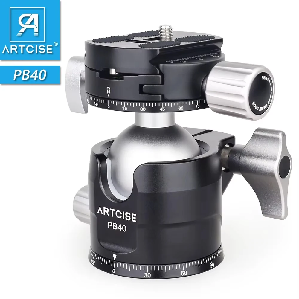 ARTCISE PB35/PB40 Ballhead Tripod Mount Adapter 35/40mm Large Ball Head Adapter with Quick Release Plate 1/4 Inch Screw Load20kg
ARTCISE PB35/PB40 Ballhead Tripod Mount Adapter 35/40mm Large Ball Head Adapter with Quick Release Plate 1/4 Inch Screw Load20kg