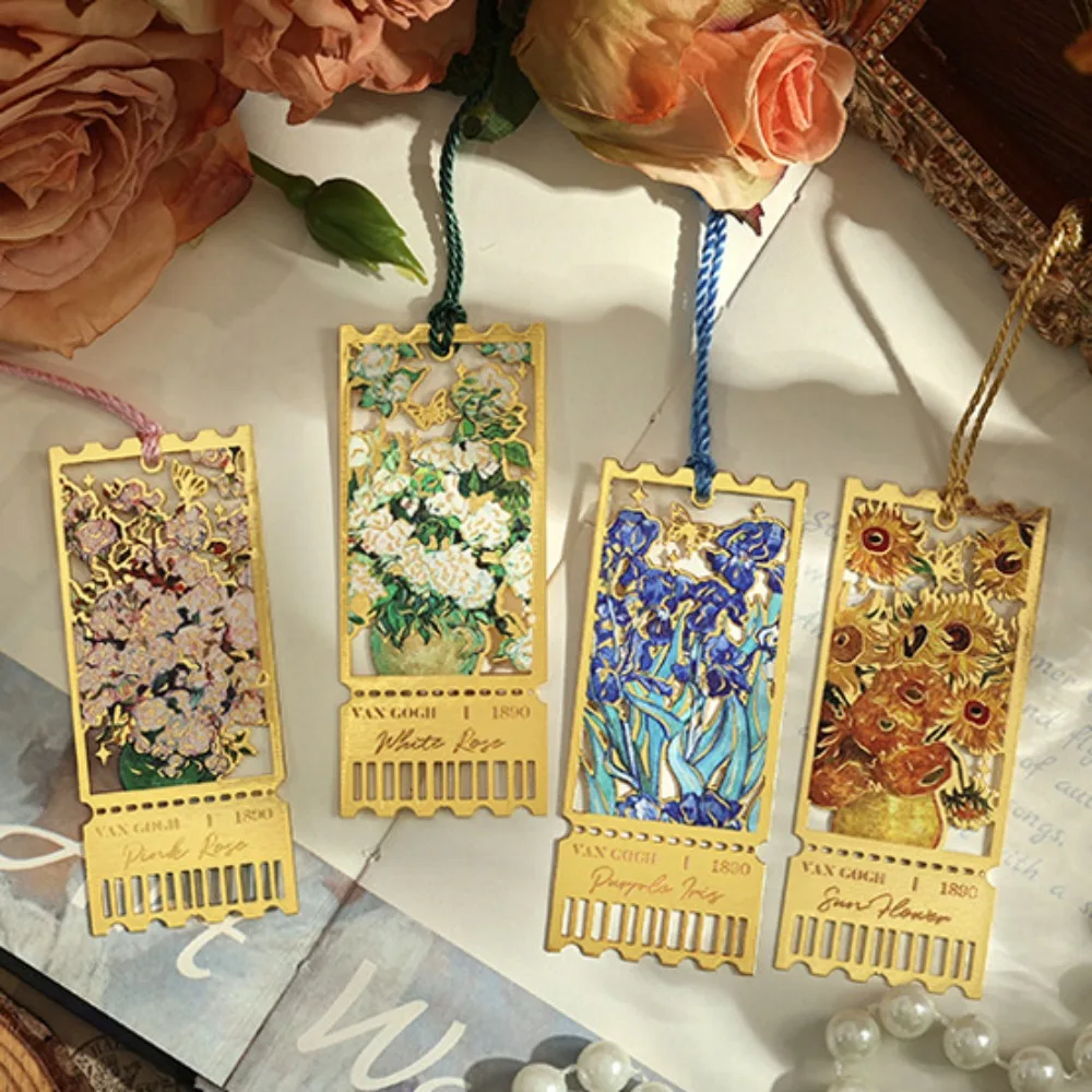 Vintage Painting Metal Bookmark Hollow Bookmark With Long Tassel For Book Club Readers Friends Teachers Students Stationery
Vintage Painting Metal Bookmark Hollow Bookmark With Long Tassel For Book Club Readers Friends Teachers Students Stationery