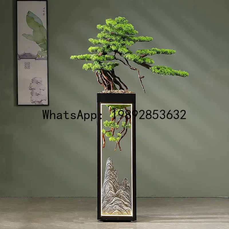 artificial welcoming pine tree - large floor-standing ornament for tea room, office, living room - podocarpus decor
artificial welcoming pine tree - large floor-standing ornament for tea room, office, living room - podocarpus decor