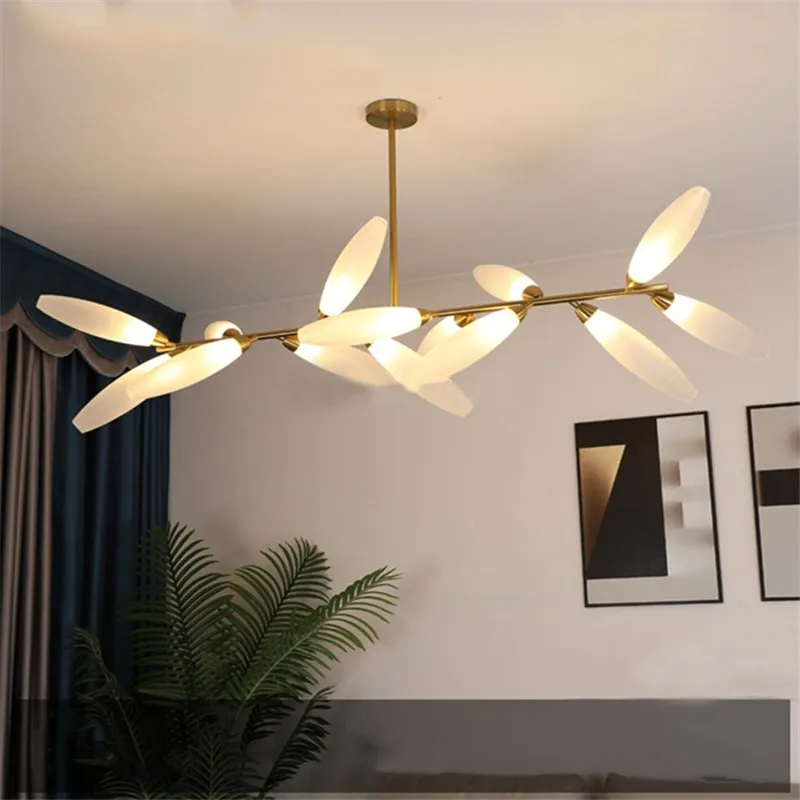 Nordic style long chandelier luxury lamp shade glass restaurant indoor villa bar living room bedroom kitchen island light
Nordic style long chandelier luxury lamp shade glass restaurant indoor villa bar living room bedroom kitchen island light