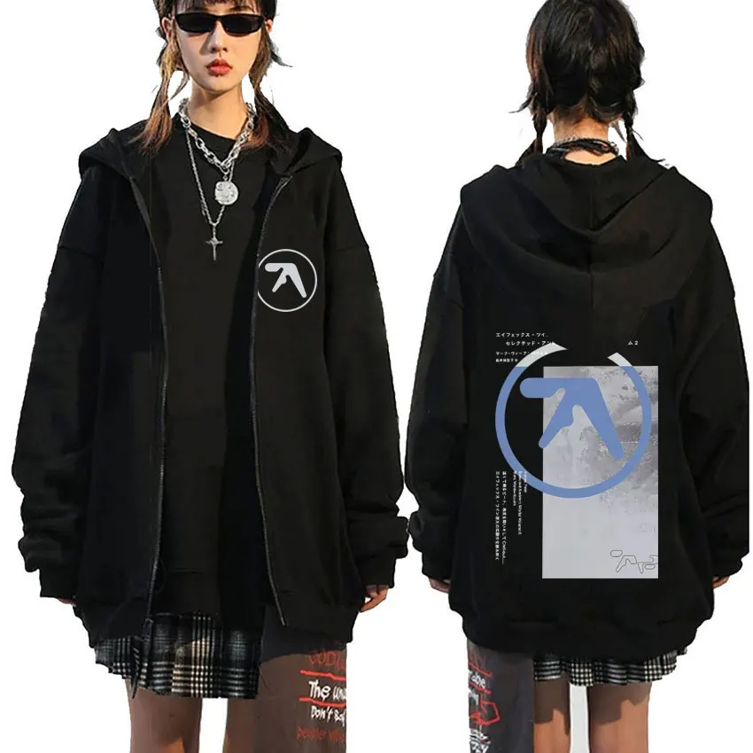 Aphex Twin Zipper Hoodie Men's Women's Clothing Fashion Casual Oversized Zip Up Hoodies Male Vintage Fleece Cotton Jakcet Coat
Aphex Twin Zipper Hoodie Men's Women's Clothing Fashion Casual Oversized Zip Up Hoodies Male Vintage Fleece Cotton Jakcet Coat