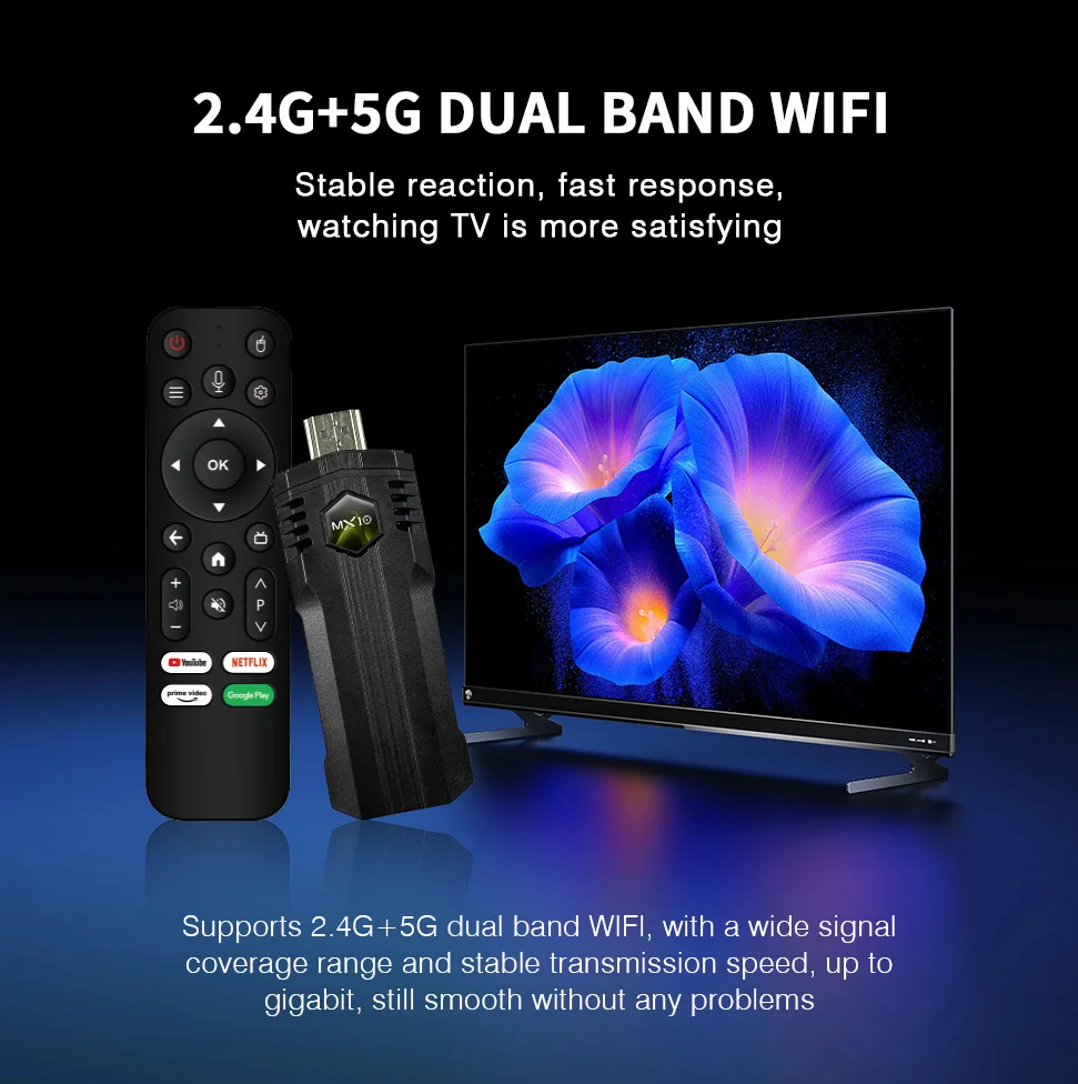 New MX10 X1 4K TV Stick Android 13 Portable TV Dongle 2GB RAM 16GB ROM IPTV TV STICK 4K Smart TV Box Fire Sticks
New MX10 X1 4K TV Stick Android 13 Portable TV Dongle 2GB RAM 16GB ROM IPTV TV STICK 4K Smart TV Box Fire Sticks