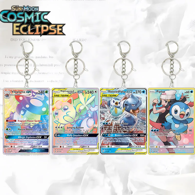Vileplume GX TCG Acrylic Keychain Sun Moon Cosmic Eclipse Game Blastoise Mega Lopunny Cards Collection Keyring Anime Bag Charm
Vileplume GX TCG Acrylic Keychain Sun Moon Cosmic Eclipse Game Blastoise Mega Lopunny Cards Collection Keyring Anime Bag Charm