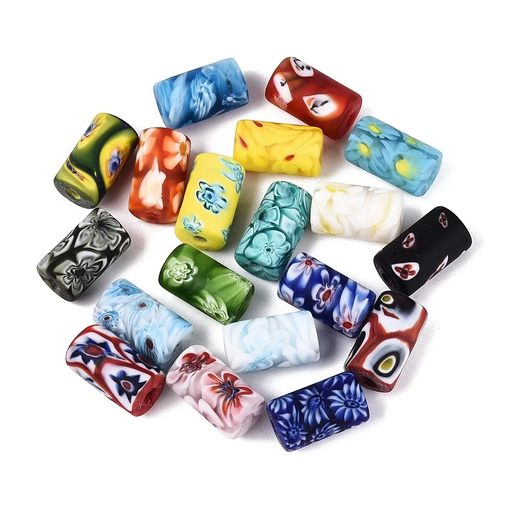 10pcs Multicolor Millefiori Glass Tube Beads Column Floral Loose Spacer Beads for DIY Bracelet Necklace Crafts Decor
10pcs Multicolor Millefiori Glass Tube Beads Column Floral Loose Spacer Beads for DIY Bracelet Necklace Crafts Decor