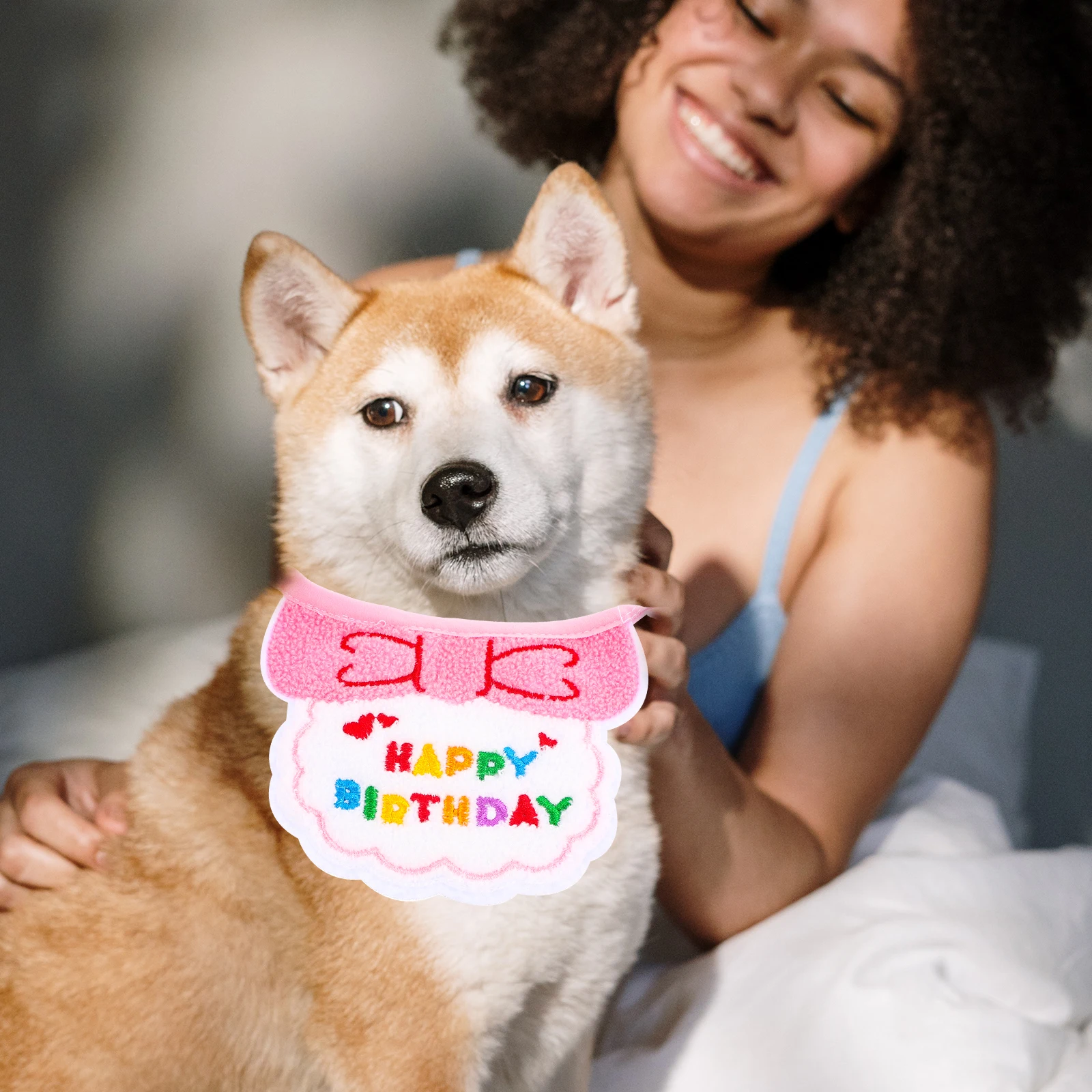 Pet Birthday Bib Reusable Washable Comfortable Decorative Puppy Kitten Dog Accessories Lovely Compact Wear resistant Pet 
Pet Birthday Bib Reusable Washable Comfortable Decorative Puppy Kitten Dog Accessories Lovely Compact Wear resistant Pet