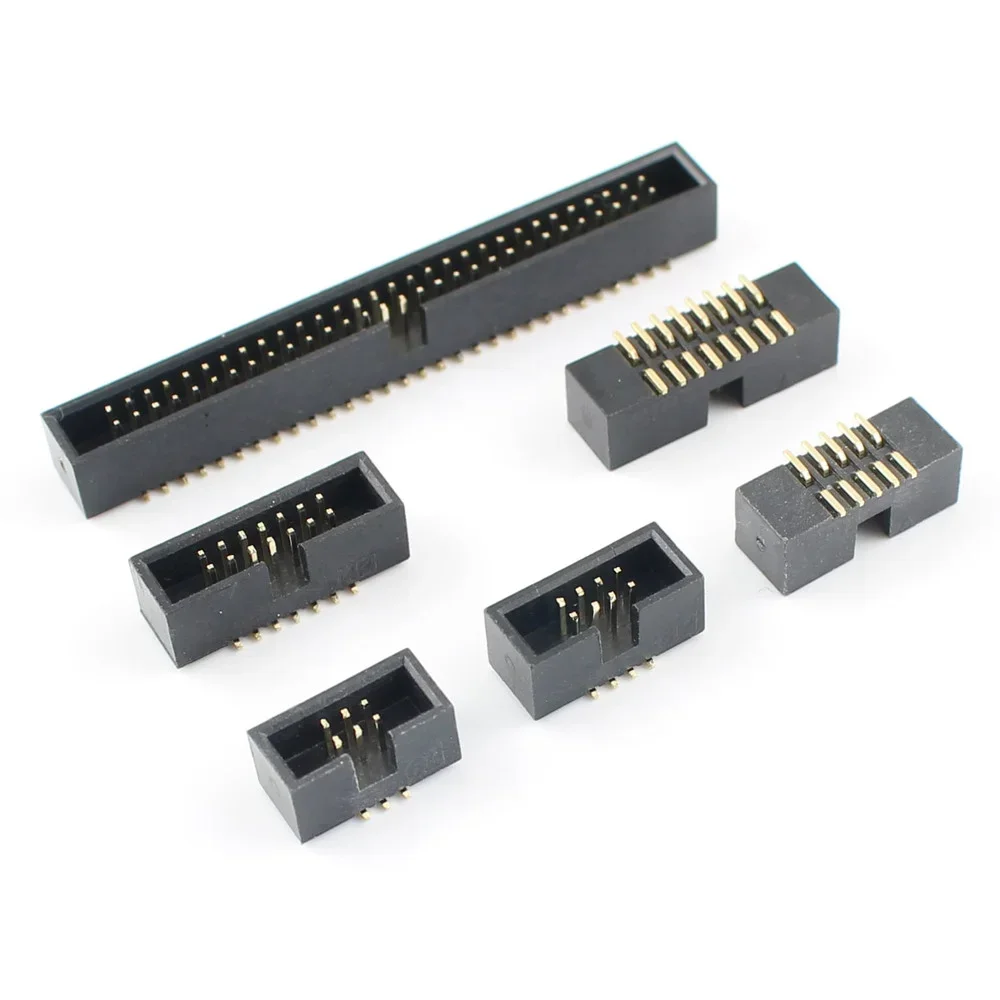 50pcs 1.27mm Pitch 6 8 10 12 14 16 20 26 30 34 40 50 60 Pin SMT SMD Male Shrouded Box Header IDC Connector
50pcs 1.27mm Pitch 6 8 10 12 14 16 20 26 30 34 40 50 60 Pin SMT SMD Male Shrouded Box Header IDC Connector