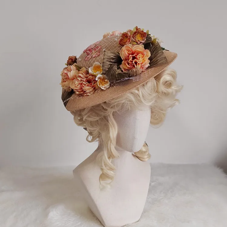 Lolita hat Women Girls Sweet Handmade Lace Ribbon Bowknot Elegant Tea Party Beach Flat Cap Victorian Hats
Lolita hat Women Girls Sweet Handmade Lace Ribbon Bowknot Elegant Tea Party Beach Flat Cap Victorian Hats