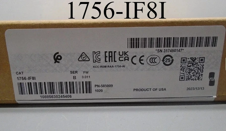 Brand new 1756-IF8I 1756 IF8I Programmable Logic Controller Analog Input Module Fast delivery
Brand new 1756-IF8I 1756 IF8I Programmable Logic Controller Analog Input Module Fast delivery