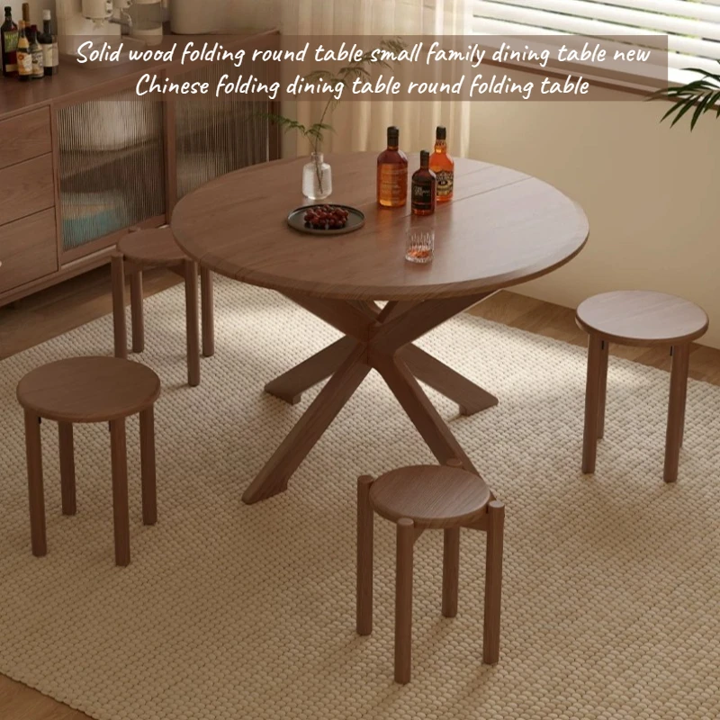 Wood Luxury Extendable Coffee Dining Table Round Center Chinese Retro 4 Chair Foldable Table Modern Portable Kitchen Furniture
Wood Luxury Extendable Coffee Dining Table Round Center Chinese Retro 4 Chair Foldable Table Modern Portable Kitchen Furniture