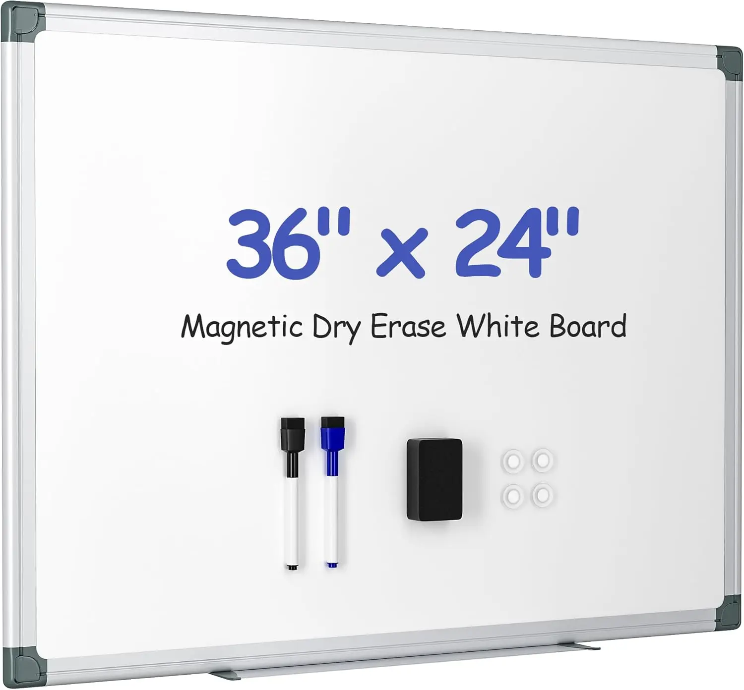Комплект магнитной доски для сухого стирания 36x24 дюймов с маркерами, магнитами, ластиком и монтажным оборудованием для домашнего офиса, школы
Комплект магнитной доски для сухого стирания 36x24 дюймов с маркерами, магнитами, ластиком и монтажным оборудованием для домашнего офиса, школы