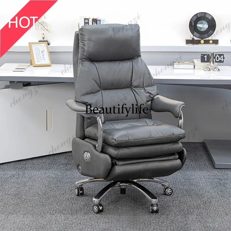 M07 TTT Leather Electric Chair Footrest Lift Rotatable Nordic Lazy Designer Adult Aesthetics Chair Wheels Luxury Bureau Meuble
M07 TTT Leather Electric Chair Footrest Lift Rotatable Nordic Lazy Designer Adult Aesthetics Chair Wheels Luxury Bureau Meuble