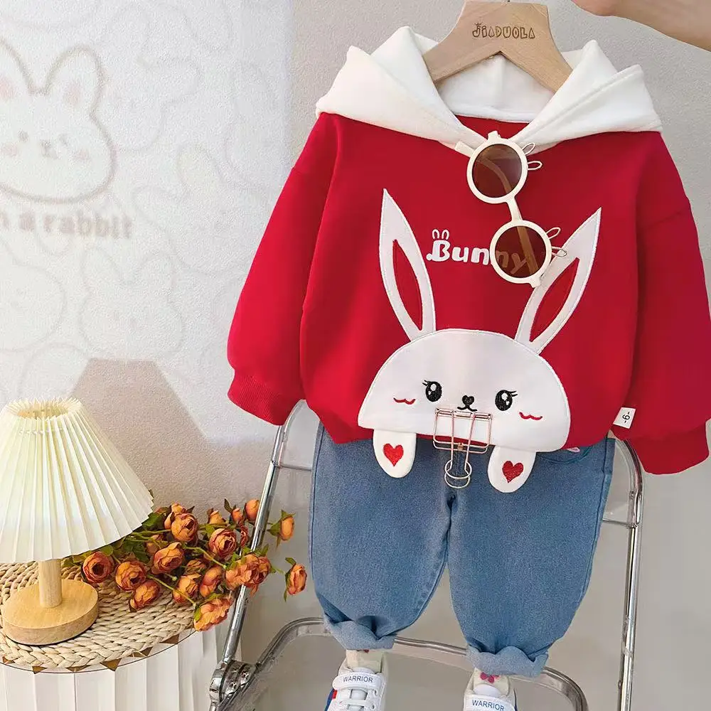 Girls Hoodies Set Spring and Autumn New Baby Hoodie Pants Cute Two Piece Children's Clothing Set Kids Outfits
Girls Hoodies Set Spring and Autumn New Baby Hoodie Pants Cute Two Piece Children's Clothing Set Kids Outfits