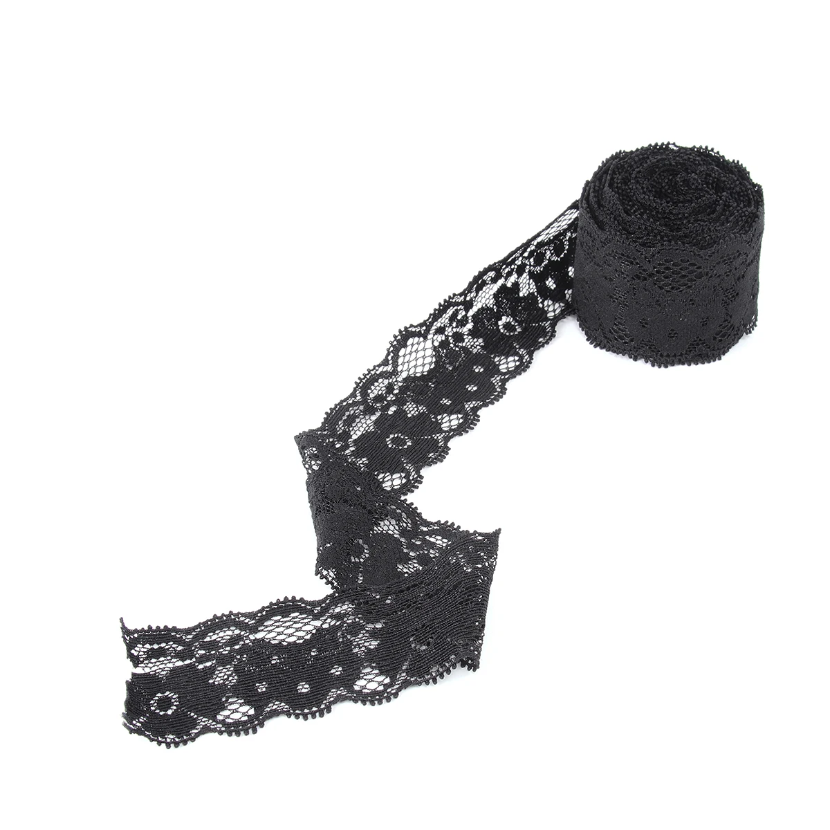 5 Yards 4cm Wide Stretchable Black Lace Ribbon Roll DIY Sewing Edging for Dress Flower Pattern Craft Ribbon
5 Yards 4cm Wide Stretchable Black Lace Ribbon Roll DIY Sewing Edging for Dress Flower Pattern Craft Ribbon