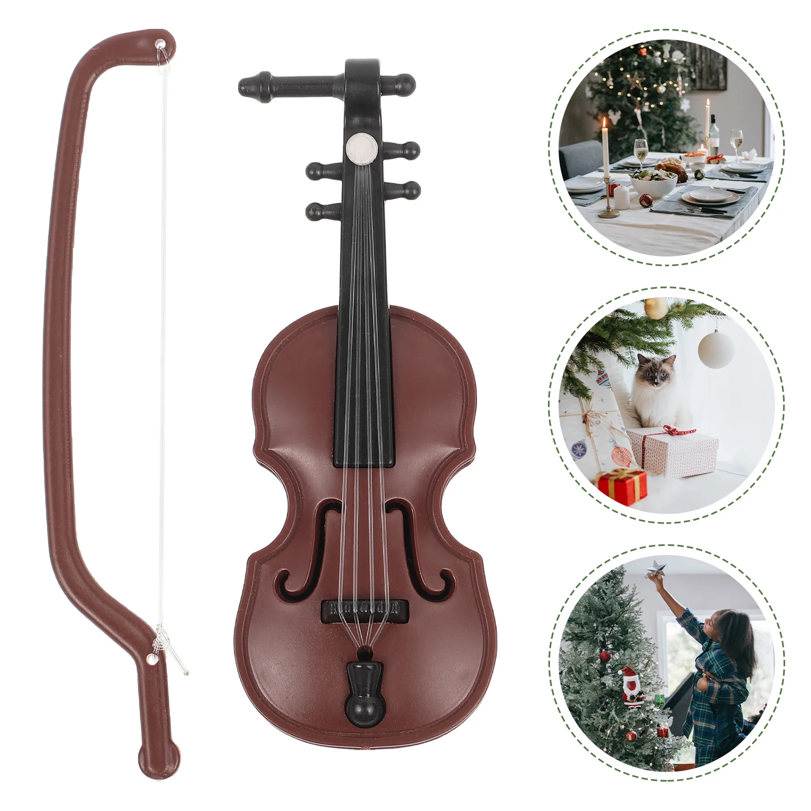 Decor Wood Grain Violin Pendant Very Tiny Miniature Plastic Violins Child Models
Decor Wood Grain Violin Pendant Very Tiny Miniature Plastic Violins Child Models