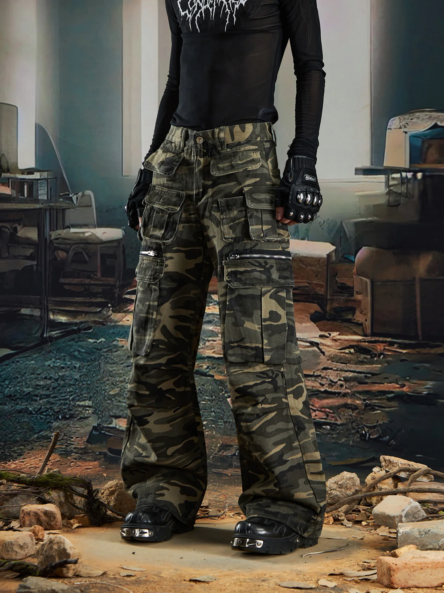 Дизайнерские уличные функциональные супер тяжелые промышленные брюки-карго с несколькими карманами, джинсы, камуфляжные мужские и женские модные уличные брюки
Дизайнерские уличные функциональные супер тяжелые промышленные брюки-карго с несколькими карманами, джинсы, камуфляжные мужские и женские модные уличные брюки