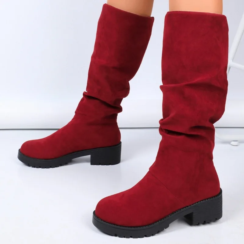 Mid Heels Women Fashion Suede Long Boots 2025 Designer Winter Shoes New Dress Pumps Classical Casual Knee Boots Cozy Zapatillas
Mid Heels Women Fashion Suede Long Boots 2025 Designer Winter Shoes New Dress Pumps Classical Casual Knee Boots Cozy Zapatillas