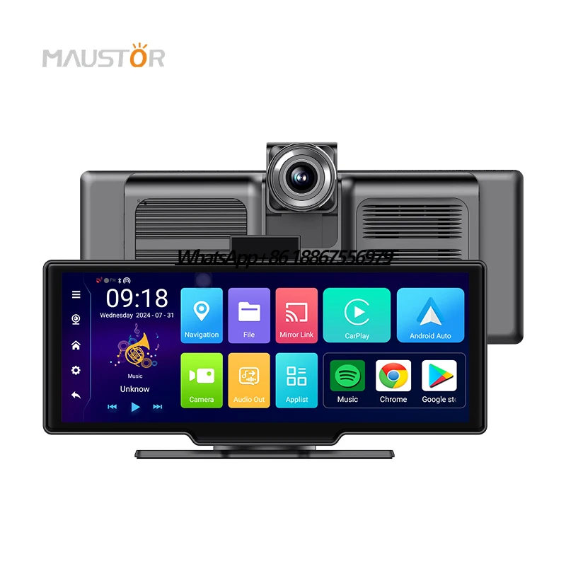 Maustor Portable 10.26 Inch Wireless Carplay Android 10.0 4+64G Universal Car Smart Screen With 3G/4G Sim Card TF Card Wifi BT
Maustor Portable 10.26 Inch Wireless Carplay Android 10.0 4+64G Universal Car Smart Screen With 3G/4G Sim Card TF Card Wifi BT