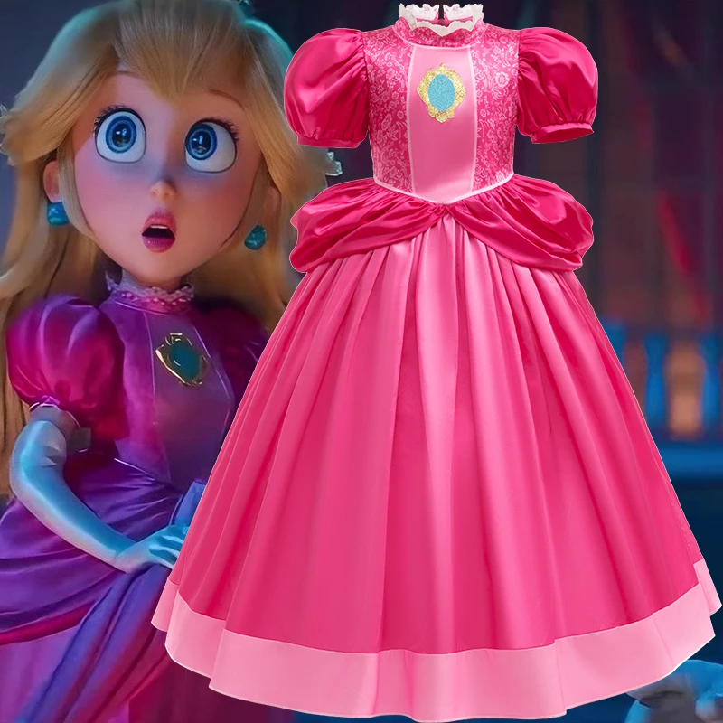 pink Princess Peach Cosplay Dress Carnival Party Lace Dresses Vedio Game Movie Cosplay Halloween Clothing Birthday Dress Ball Co
pink Princess Peach Cosplay Dress Carnival Party Lace Dresses Vedio Game Movie Cosplay Halloween Clothing Birthday Dress Ball Co