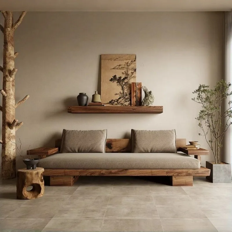 Wabi Sandy Wind Solid Wood Sofa B & B Hotel Log High-end Minimalist Cafe Middle-ancient bed Zen furniture
Wabi Sandy Wind Solid Wood Sofa B & B Hotel Log High-end Minimalist Cafe Middle-ancient bed Zen furniture