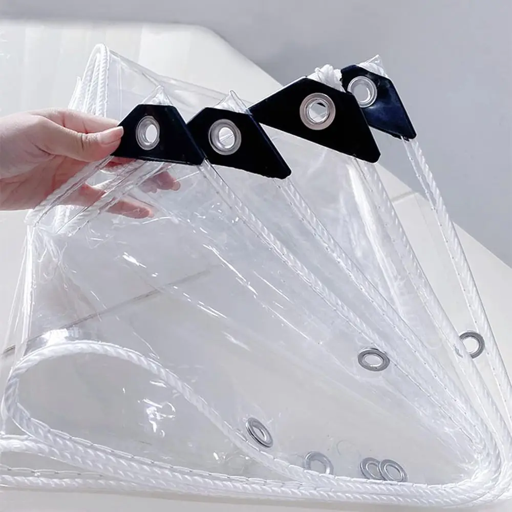 Clear Ripstop Tarpaulin 3x4m with Grommets for Waterproof Outdoor Shelters and Camping
Clear Ripstop Tarpaulin 3x4m with Grommets for Waterproof Outdoor Shelters and Camping